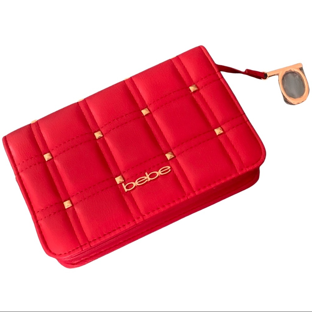 NWT. Bebe Red Crossbody Bag - Picture 4 of 16